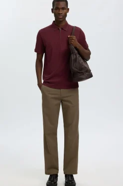 SLHFAVE - Polo med half zip