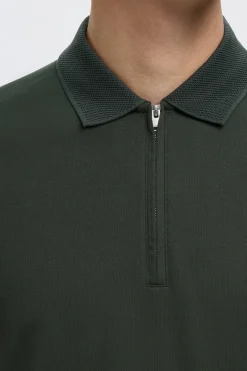 SLHFAVE - Polo med half zip