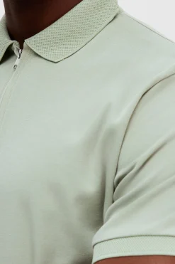 SLHFAVE - Polo med half zip