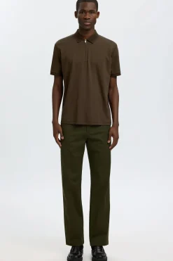 SLHFAVE - Polo med half zip