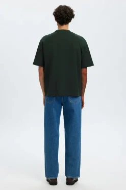 SLHLOOSEOSCAR - Boxy t-shirt med korte ærmer