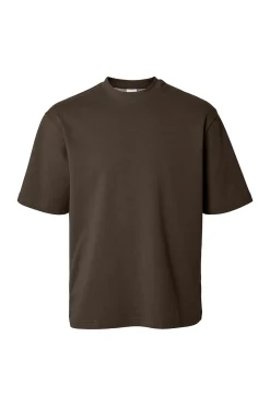 SLHLOOSEOSCAR - Boxy t-shirt med korte ærmer