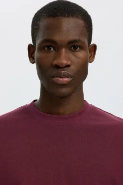 SLHLOOSEOSCAR - Boxy t-shirt med korte ærmer