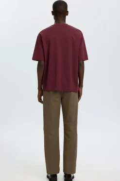 SLHLOOSEOSCAR - Boxy t-shirt med korte ærmer