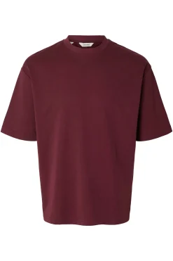SLHLOOSEOSCAR - Boxy t-shirt med korte ærmer