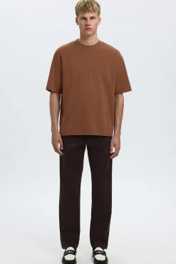 SLHLOOSEOSCAR - Boxy t-shirt med korte ærmer
