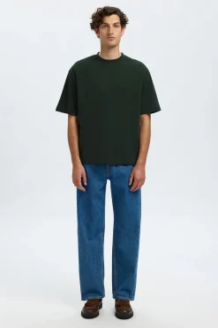 SLHLOOSEOSCAR - Boxy t-shirt med korte ærmer