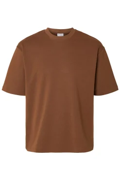 SLHLOOSEOSCAR - Boxy t-shirt med korte ærmer