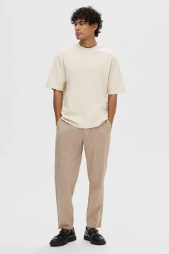 SLHLOOSEOSCAR - Boxy t-shirt med korte ærmer