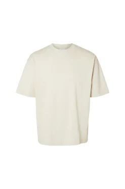 SLHLOOSEOSCAR - Boxy t-shirt med korte ærmer