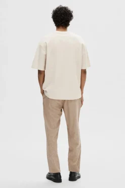 SLHLOOSEOSCAR - Boxy t-shirt med korte ærmer