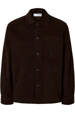 SLHREGDYLAN DUCA - Overshirt i blød suede kvalitet