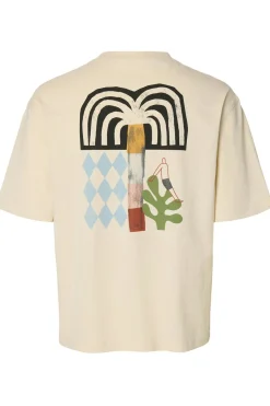SLHRELAXNORMAN LICENSE - Kortærmet t-shirt med print på ryg