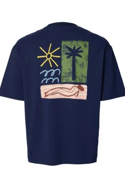 SLHRELAXNORMAN LICENSE - Kortærmet t-shirt med print på ryg