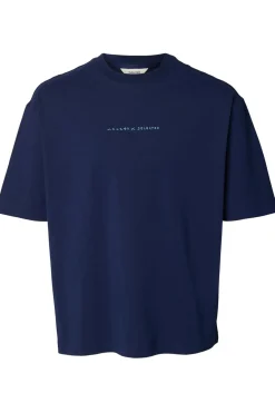 SLHRELAXNORMAN LICENSE - Kortærmet t-shirt med print på ryg