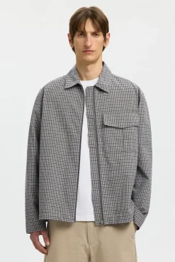 SLHRLXMATT - Ternet overshirt med lynlås