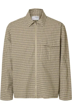SLHRLXMATT - Ternet overshirt med lynlås