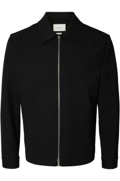 SLMREGULAR FINN - Overshirt med krave og lynlås