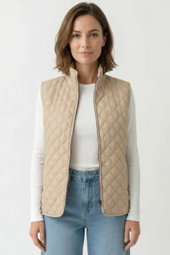 Soff - Let quiltet vest med lommer