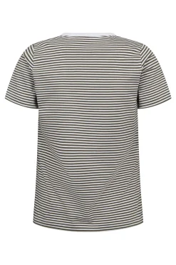 Sol - Stribet T-shirt med korte ærmer