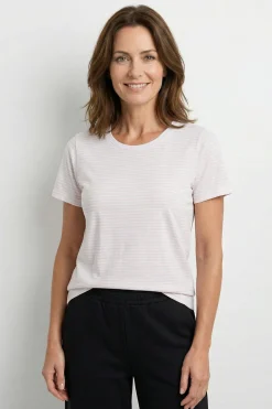 Sol - Stribet T-shirt med korte ærmer