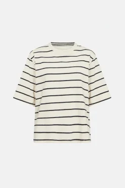 Stine - Stribet t-shirt i bomuld