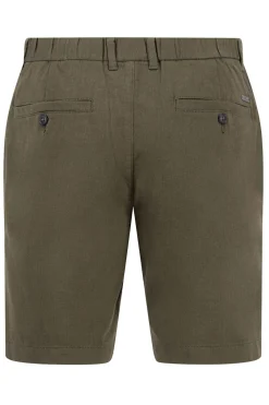 Strækbare shorts i bomuld og hør kvalitet