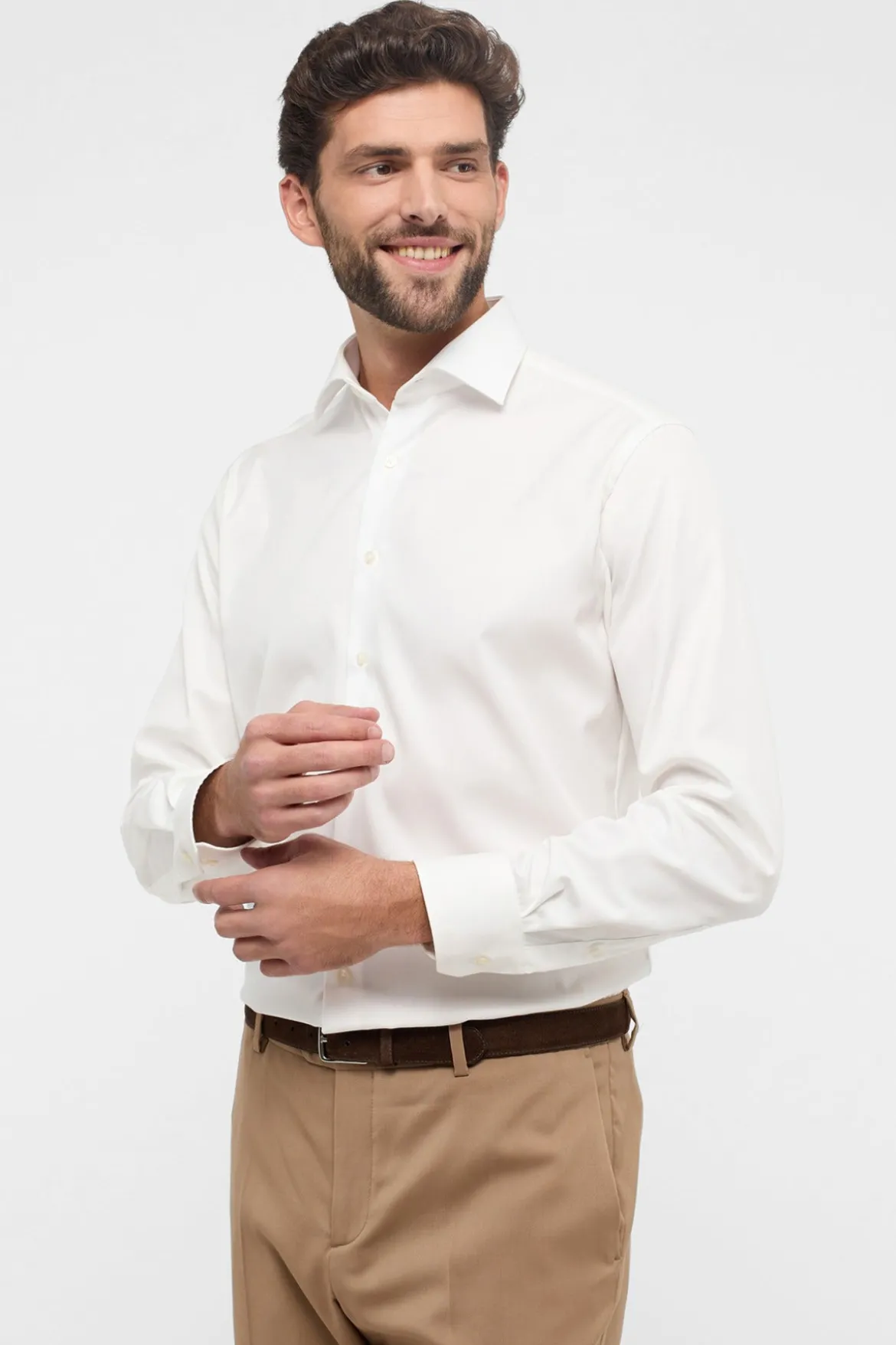 Strygefri Covershirt skjorte i tæt kvalitet