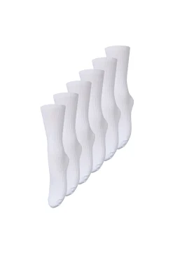 Telma solid - 5-Pak basic strømper i riflet look