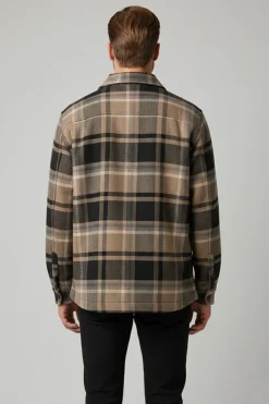 Ternet overshirt med brystlommer i kraftigt materiale