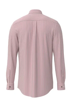 Ternet skjorte med brystlomme og button down-krave