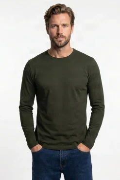 Toby - Langærmet t-shirt i bomuld