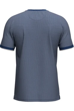 T-Shirt i bomuld med kontrastkanter