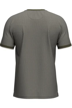 T-Shirt i bomuld med kontrastkanter