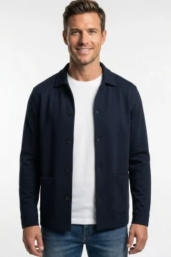 Villy - Strækbar overshirt med frontlommer