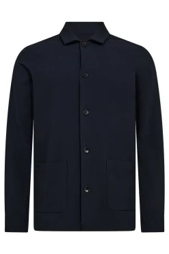 Villy - Strækbar overshirt med frontlommer