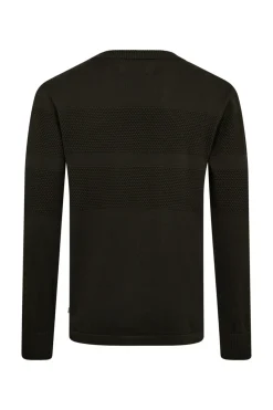 Vilmar - Pullover med struktur og rund halsudskæring