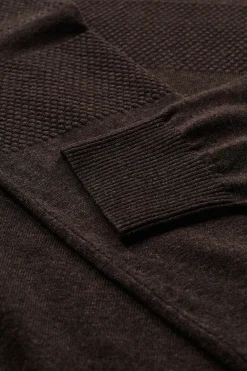 Vilmar - Pullover med struktur og rund halsudskæring