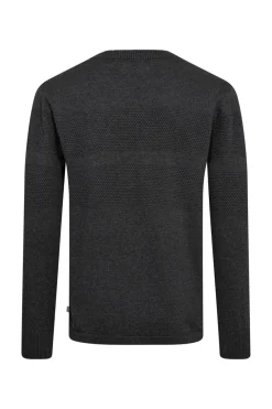 Vilmar - Pullover med struktur og rund halsudskæring