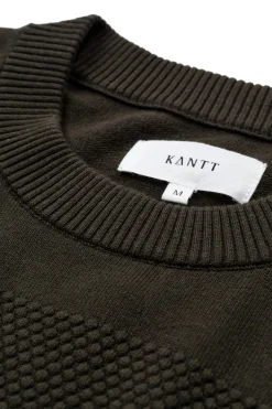 Vilmar - Pullover med struktur og rund halsudskæring