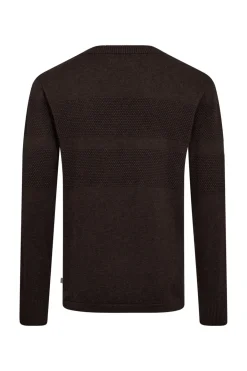 Vilmar - Pullover med struktur og rund halsudskæring