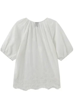 Vira - Kortærmet skjorte med broderi