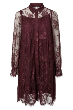 YAS YASPALA LS LACE SHIRT DRESS