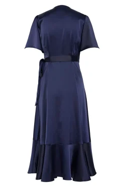 YAS YASTHEA 2/4 MIDI WRAP DRESS